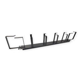 VALUE Placa frontal de 19 pulgadas de 48,26 cm con 6 ojales tipo G, negro