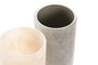 Vaso Glam DKD Home Decor Gris Claro Beige 7 x 11 x 7 cm (6 Unidades)
