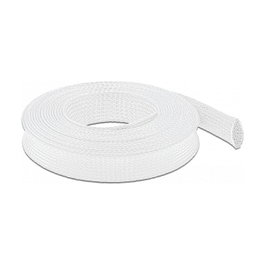 DeLOCK Funda trenzada estirable 10 m x 25 mm blanco