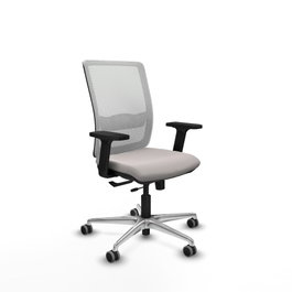 PIQUERAS Y CRESPO Silla de oficina Haches Blanco con Mecanismo Sincro/Traslack