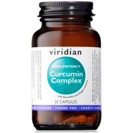 Viridian Curcumina Complex Alta Potencia 30 Cápsulas Vegetales con Cúrcuma y Boswellia