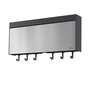 Metaltex Tango Dispensador Triple de Pared para Rollos de Cocina, 38 cm con Ganchos y Estante, Kit de Montaje Incluido