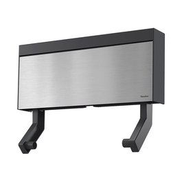 Metaltex Tango Dispensador Triple de Pared para Rollos de Cocina, 38 cm con Ganchos y Estante, Kit de Montaje Incluido