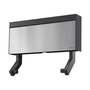 Metaltex Tango Dispensador Triple de Pared para Rollos de Cocina, 38 cm con Ganchos y Estante, Kit de Montaje Incluido