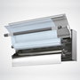 Metaltex Tango Dispensador Triple de Pared para Rollos de Cocina, 38 cm con Ganchos y Estante, Kit de Montaje Incluido