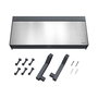 Metaltex Tango Dispensador Triple de Pared para Rollos de Cocina, 38 cm con Ganchos y Estante, Kit de Montaje Incluido