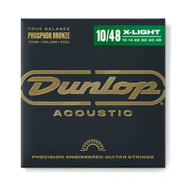 Dunlop Juego Acústica Phosphor Bronze Extra Light 10-48 Cuerdas para Guitarra