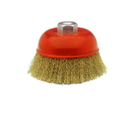 Bellota Cepillo Taza 50812-80 Alambre Ondulado Latonado