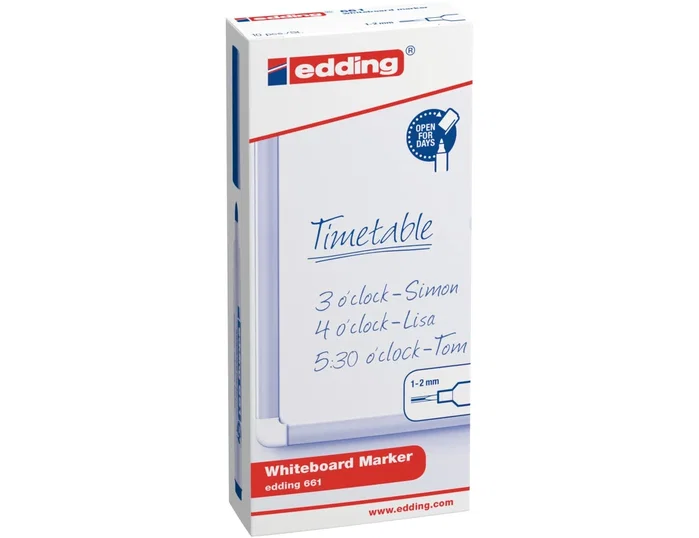 Edding Marcador para Pizarra Blanca 661 Verde (Set de 10) Edding Marcador para Pizarra Blanca 661 Verde (Set de 10)