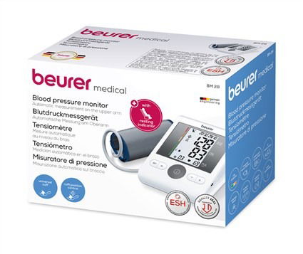 Beurer BM-28 (658.13) Tensiómetro de Brazo con Memoria para 4 Usuarios y Manguito Universal