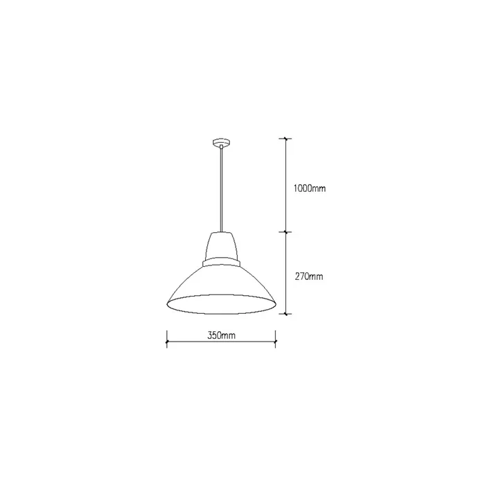 SKD Lámpara Colgante de Aluminio Makayla Diseño Minimalista con Cable Regulable, para Bombillas LED - SKD-P003-W
