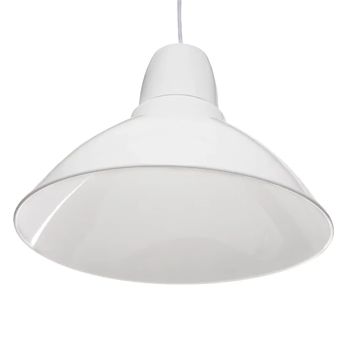 SKD Lámpara Colgante de Aluminio Makayla Diseño Minimalista con Cable Regulable, para Bombillas LED - SKD-P003-W