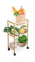 Confortime Verdulero de Bambú Blanco 40x25x70cm