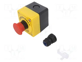 OMRON A22E-M-11B Casete de Control con Cabeza de Seta Roja