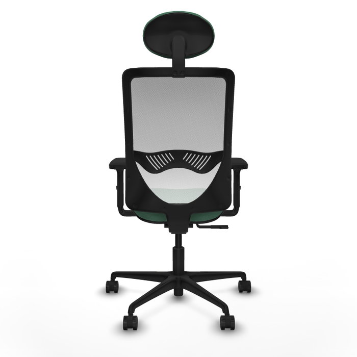 PIQUERAS Y CRESPO Silla de oficina Zulema con mecanismo Sincro, Verde esmeralda y Blanco PIQUERAS Y CRESPO Silla de oficina Zulema con mecanismo Sincro, Verde esmeralda y Blanco