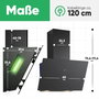 Bomann DU 7611 G Campana Extractora Diagonal Negro Mate