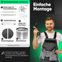 Bomann DU 7611 G Campana Extractora Diagonal Negro Mate