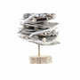 DKD Home Decor Árbol de Corteza de Abedul Nevado Natural 34x34x102 cm
