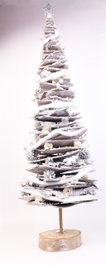 DKD Home Decor Árbol Navidad Alpina Corteza Abedul Natural 34 x 102 x 34 cm