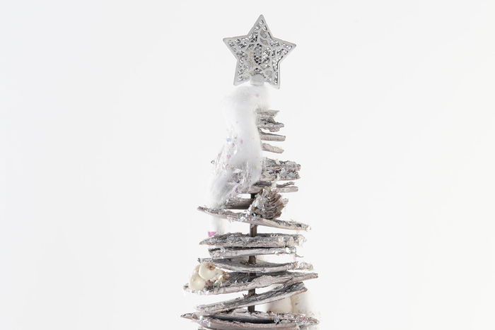 DKD Home Decor Árbol Navidad Alpina Corteza Abedul Natural 34 x 102 x 34 cm