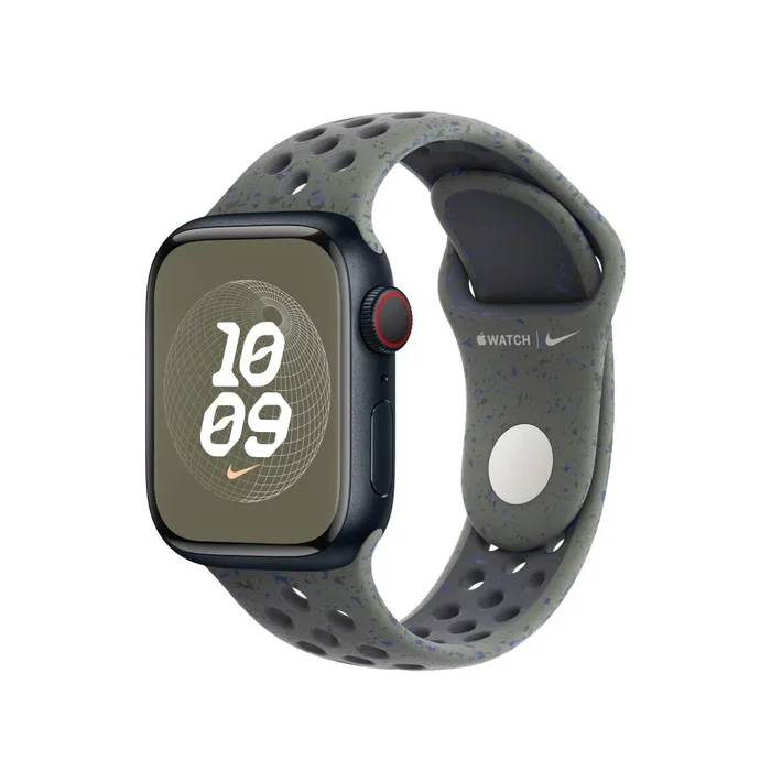 Apple MUUW3ZM/A Correa Nike Sport Band para Apple Watch 41mm, talla M/L, color Caqui/Jaspeado, material fluoroelastómero con aluminio