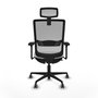 PIQUERAS Y CRESPO Silla de oficina Haches con mecanismo Sincro/Traslack Blanco y Gris