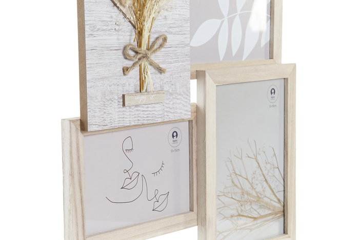 DKD Home Decor Marco Multifoto Paulownia 31x2,4x34 para 3 Fotos DKD Home Decor Marco Multifoto Paulownia 31x2,4x34 para 3 Fotos