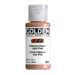 Golden Fluid Colores Acrílicos Iridiscente Cobre Claro (Fino) 30 ml