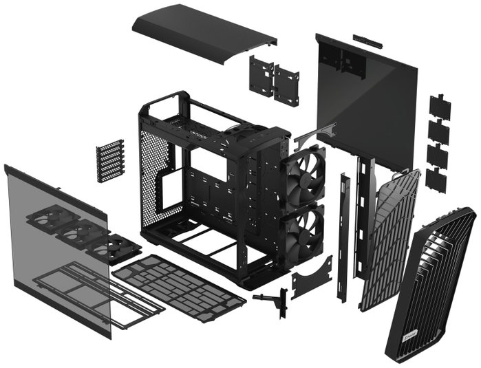 Fractal Design Torrent Negro con Vidrio Templado