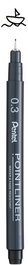 Pentel Pointliner S20P 0,3 mm Negro