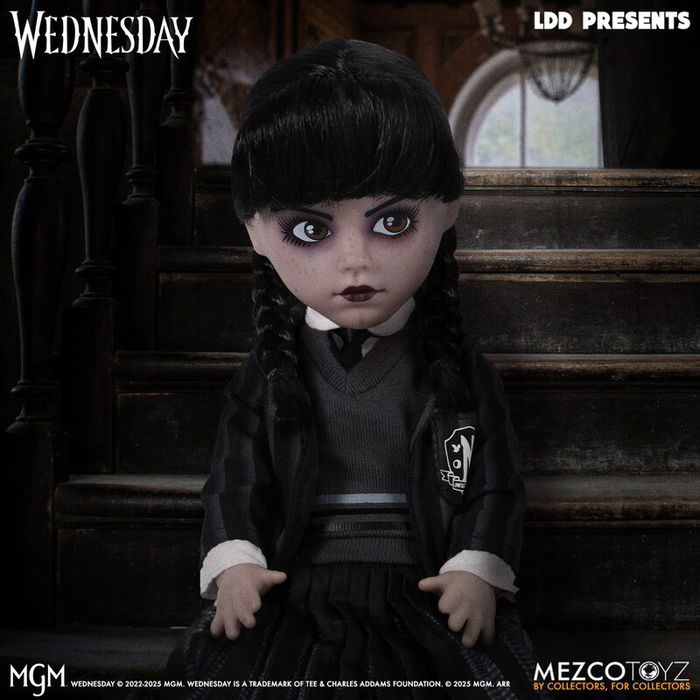 MEZCO TOYZ 77201 Muñeca Miércoles Uniforme Academia Wednesday 25,5cm Articulada