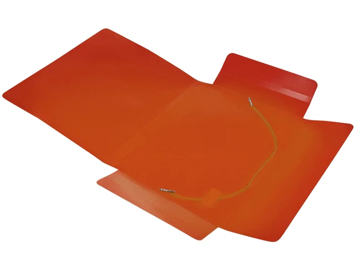 Liderpapel Carpeta Tres Solapas Polipropileno Cierre Gomas DIN A5 Color Rojo