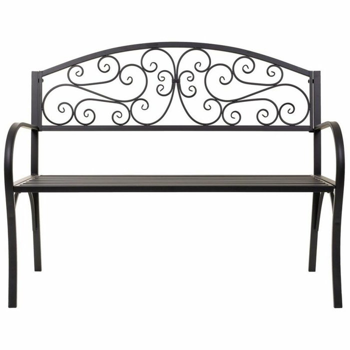 Banco Alexandra House Living Negro Hierro 53 x 91 x 153 cm