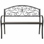 Banco Alexandra House Living Negro Hierro 53 x 91 x 153 cm