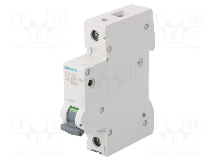 SIEMENS 5SL4116-7 Interruptor magnetotérmico 16A 1 Polo SIEMENS 5SL4116-7 Interruptor magnetotérmico 16A 1 Polo