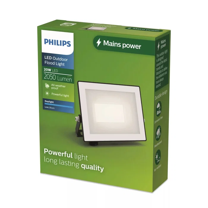 Philips Foco proyector Lois 20 W 5000 K 2050 lm Negro