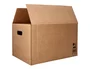 Q-connect Caja para Embalar Americana Ultra Resistente con Asas, Cartón Canal Doble 7 mm, Color Kraft, 600x400x290 mm