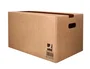 Q-connect Caja para Embalar Americana Ultra Resistente con Asas, Cartón Canal Doble 7 mm, Color Kraft, 600x400x290 mm