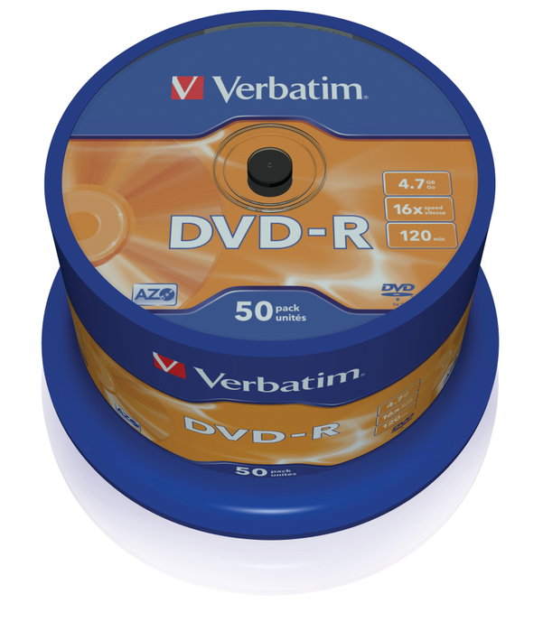 Verbatim DVD-R Advanced AZO 4,7 GB 16x (50 unidades) Verbatim DVD-R Advanced AZO 4,7 GB 16x (50 unidades)