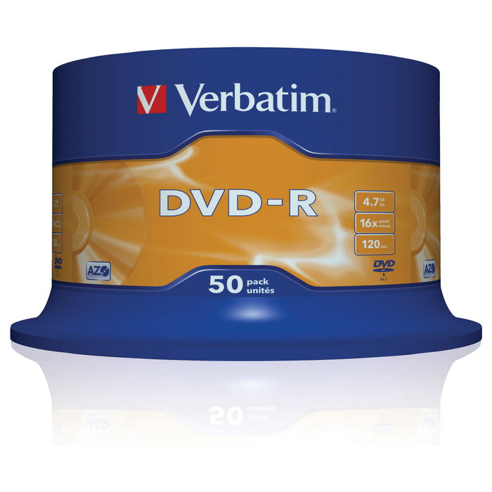 Verbatim DVD-R Advanced AZO 4,7 GB 16x - Pack de 50