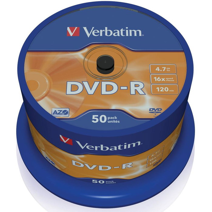 Verbatim DVD-R Advanced AZO 4,7 GB 16x (50 unidades) Verbatim DVD-R Advanced AZO 4,7 GB 16x (50 unidades)