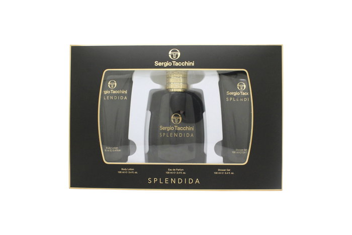 Sergio Tacchini Splendida Set de Regalo Eau de Parfum 100 ml con Loción y Gel de Baño