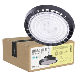 BX3 LIGHT Campana High Bay LED 100W IP65 6000K 120 Grados para Techos Altos, Naves Industriales, Almacenes - BX3-HVB100W-N2-CW