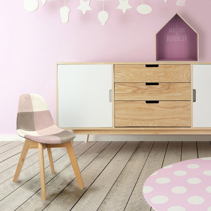 Home Deco Kids Silla Infantil Patchwork Rosa Home Deco Kids Silla Infantil Patchwork Rosa