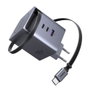 Ugreen Cargador rápido GaN 100W con cable USB-C retráctil X616
