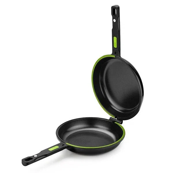 BRA A121465 Sartén Dupla o Doble para Tortillas, de 24 cm, Aluminio Fundido, Revestimiento Antiadherente Teflon Classic, Apta para Todo Tipo de Cocinas Incluida Inducción
