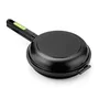 BRA A121465 Sartén Dupla o Doble para Tortillas, de 24 cm, Aluminio Fundido, Revestimiento Antiadherente Teflon Classic, Apta para Todo Tipo de Cocinas Incluida Inducción
