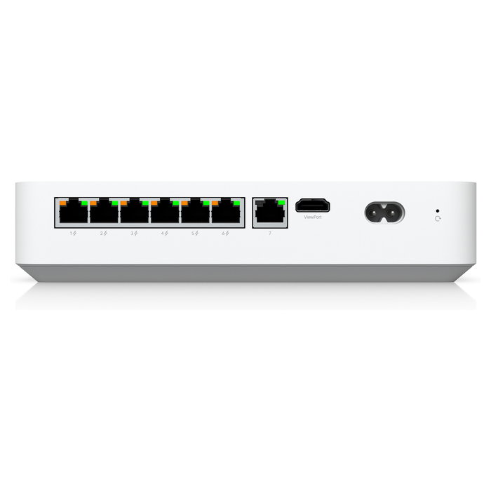 Ubiquiti UNVR-Instant NVR para Cámaras IP con 6 Puertos PoE, 1 Ranura HDD 3.5", 4K/30fps, Pantalla LCD, 4 Núcleos, 1.7 GHz - Blanco