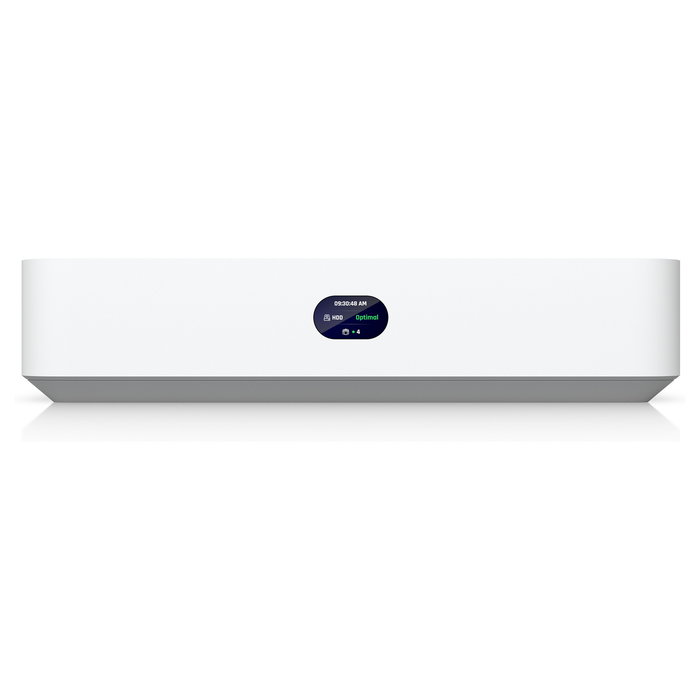 Ubiquiti UNVR-Instant NVR para Cámaras IP con 6 Puertos PoE, 1 Ranura HDD 3.5", 4K/30fps, Pantalla LCD, 4 Núcleos, 1.7 GHz - Blanco