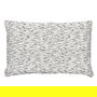 Cojín Blanco-Gris Algodón Decoración 40 X 60 cm (Set de 2)